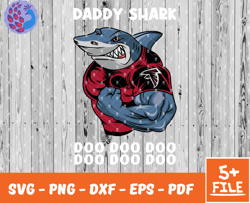 Atlanta Falcons Daddy Shark Nfl Svg , Daddy Shark   NfL Svg, Team Nfl Svg 02