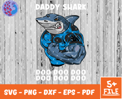 Carolina Panthers Daddy Shark Nfl Svg , Daddy Shark   NfL Svg, Team Nfl Svg 05