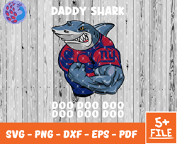 New York Giants Daddy Shark Nfl Svg , Daddy Shark   NfL Svg, Team Nfl Svg 24