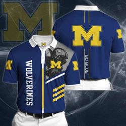 Personalized Michigan Wolverines 52 Polo Shirt - Custom Team Gear