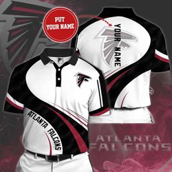 Custom Atlanta Falcons Polo Shirt: Personalized NFL Gear with 68 Designs