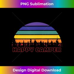 Rainbow Happy Camper Sunset Gay Pride Camping Lov - Edgy Sublimation Digital File - Access the Spectrum of Sublimation Artistry