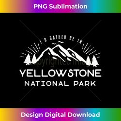 Family Vacation Gift - Retro Yellowstone National Park Tank - Sophisticated PNG Sublimation File - Spark Your Artistic Genius