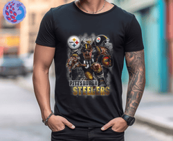 Pittsburgh Steelers TShirt, Trendy Vintage Retro Style NFL Unisex Football Tshirt, NFL Tshirts Design 28