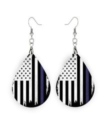 Police - Back the Blue - Thin Blue Line - Earrings - Police Earrings - Police Officer