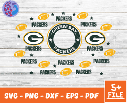 Green bay packersFull Wrap Template Svg, Cup Wrap Coffee 13