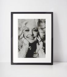 Dolly Parton Print  Free Shipping  Music Print  Poster  Iconic Art  A6 A5 A4 A3 A2 A1 A0 6x4 5x7 10x8  Custom Size Avail