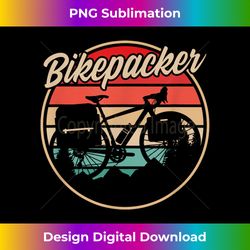 Road bike & Bike Packer I Retro Bike Packing I Bikepac - Classic Sublimation PNG File - Elevate Your Style with Intricate Details