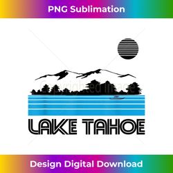 Lake Tahoe T-Shirt Retro 80s California & Nevada Ski - Innovative PNG Sublimation Design - Reimagine Your Sublimation Pieces