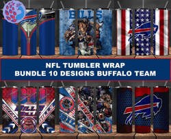 Buffalo Tumbler Wrap , Football Tumbler Png ,Nfl Tumbler Wrap 06