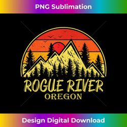Vintage Rogue River Oregon OR Mountains Hike Hiking Souv - Eco-Friendly Sublimation PNG Download - Craft with Boldness and Assurance