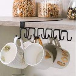 cup holder under cabinet / 10 hooks cup rack hanger coffee cup holder for kitchen cabinets