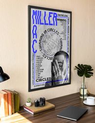 Mac Miller Poster, Mac Miller Album Art Print, Music Poster, Mac Miller Fan Gift, Swimming in Circles, Mac Miller Swimmi