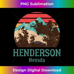 Henderson Nevada Vintage Traveler Retro City Love De - Sleek Sublimation PNG Download - Ideal for Imaginative Endeavors