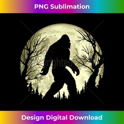Creepy Trees & Bigfoot Funny Full Moon Night Graph - Bespoke Sublimation Digital File - Reimagine Your Sublimation Pieces