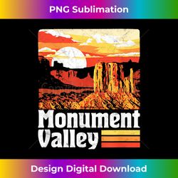 Monument Valley Vintage Sunset 80s Retro Distress - Bespoke Sublimation Digital File - Pioneer New Aesthetic Frontiers