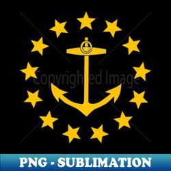 Historic Rhode Island State Flag 1882 - Trendy Sublimation Digital Download - Unleash Your Creativity