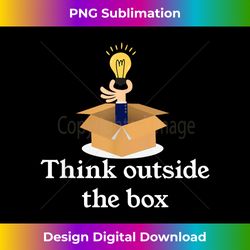 THINK OUTSIDE THE - Contemporary PNG Sublimation Design - Spark Your Artistic Genius