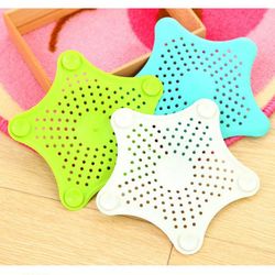 Silicone Rubber Five-pointed Star Sink Filter Sea Star Drain Cover Sink Strainer Leakage Filter for Kitchen and Bathroom