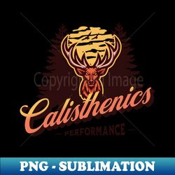 calisthenics - deer graphic - sublimation-ready png file - transform your sublimation creations