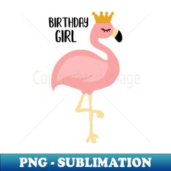 Flamingo Birthday Girl Gift Princess - Professional Sublimation Digital Download - Boost Your Success with this Inspirational PNG Download