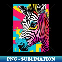 Summer Vibes Zebra Abstract Art Tee - Aesthetic Sublimation Digital File - Fashionable and Fearless