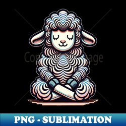 Shanti Sheep - PNG Transparent Sublimation File - Revolutionize Your Designs
