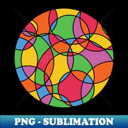 Vibrant Circular Colour Explosion - PNG Transparent Sublimation File - Add a Festive Touch to Every Day