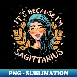 Sagittarius Zodiac Delight Astrological Fact Fun - Instant Sublimation Digital Download - Bold & Eye-catching