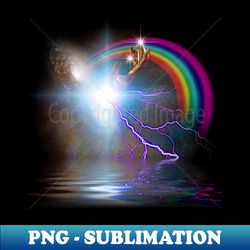 Galaxy and rainbow - PNG Transparent Sublimation File - Create with Confidence