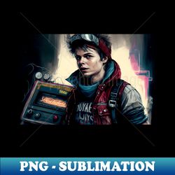 Back to the future Marty McFly - High-Resolution PNG Sublimation File - Bold & Eye-catching