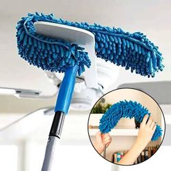 Flexible Micro Fiber Duster With Telescopic Stainless Steel Handle for Fan Cleaning Specially