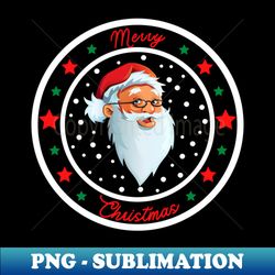 Santa Claus Merry Christmas Design - Sublimation-Ready PNG File - Create with Confidence