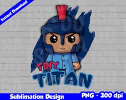 Titans Png, Football mascot, tiny titan t-shirt design PNG for sublimation, tiny sport mascot design