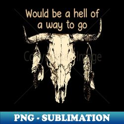 Would be a hell of a way to go Bull-Skull Graphic Feathers - PNG Transparent Sublimation Design - Add a Festive Touch to Every Day