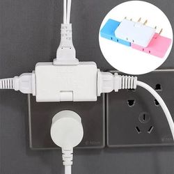 3 In 1 Universal Rotating Wall Socket and | 2 Pin Shoe Male Plug Switch | For Homes Offices Travel Kitchen