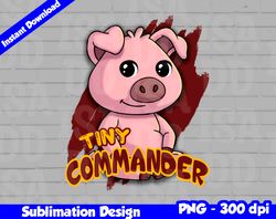 Commanders Png, Football mascot, tiny commander t-shirt design PNG for sublimation, tiny sport mascot design