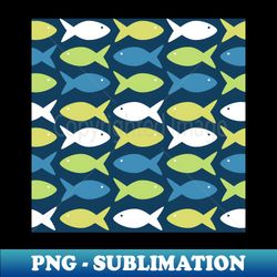 fish pattern - png transparent digital download file for sublimation - add a festive touch to every day