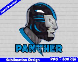 Panthers Png, Football mascot, panthers t-shirt design PNG for sublimation, mexican wrestler style