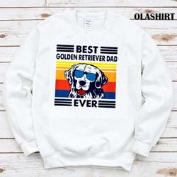 Golden Retriever Best Dog Dad Ever Shirt - Olashirt