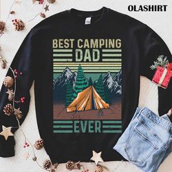 New Camping Dad Ever ,retro Vintage Camper T-shirt - Olashirt