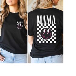 Retro Mama Shirt, Mama Shirt, Mothers Day Shirt,  Mama Smiley Face Shirt, Mom Life Shirt, Funny Mom Shirt, Mama Shirt, M