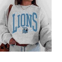 Detroit Lions Sweatshirt, Detroit Football T-Shirt, Detroit Football Crewneck, Detroit Lions Gift, Detroit Shirt, Detroi