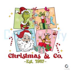 Grinchmas And Co Est 1957 PNG Retro Merry Christmas File