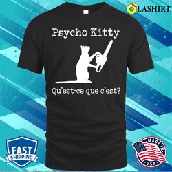 Cat T-shirt, Psycho Kitty T-shirt - Olashirt