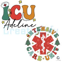 Retro ICU Adeline SVG Intensive Care Unit Nurse File