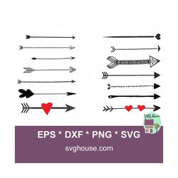 Arrow SVG Bundle For Cricut And Silhouette - 14 Different Arrows