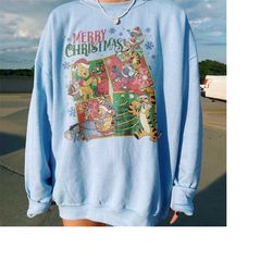 Vintage Winnie The Pooh Christmas Shirt, Disney Vacation, Vintage Disney Magic Kingdom, Christmas Family Matching Shirt,