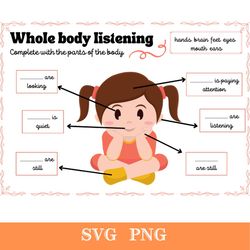 Whole body listening Worksheet svg.png