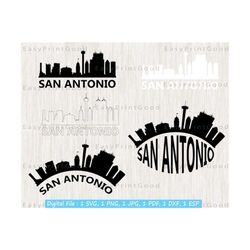 San Antonio Svg, San Antonio Svg Skyline, Cityscape Horizon, San Antonio Skyline Cityscape Silhouette, Texas Usa Svg, Cut file, Cricut